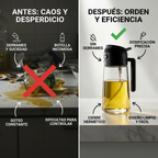Dispensador de Aceite 2 en 1 (500 ml) – Botella Pulverizadora y Vertedor de Plástico